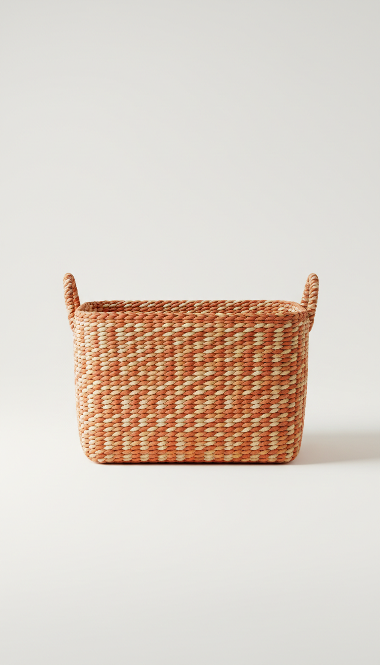 Woven Storage Basket with Handles