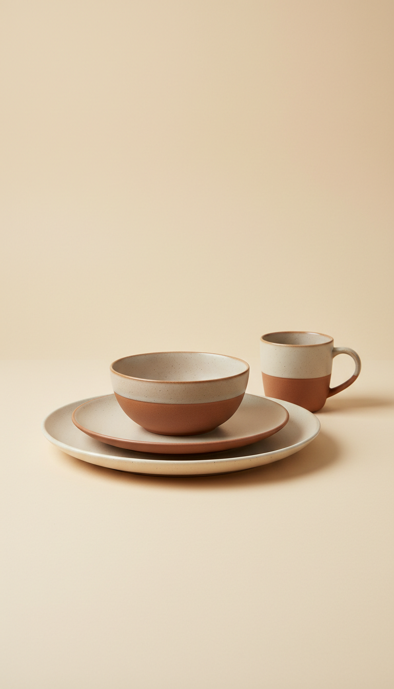 Neutral Ceramic Dinnerware Set