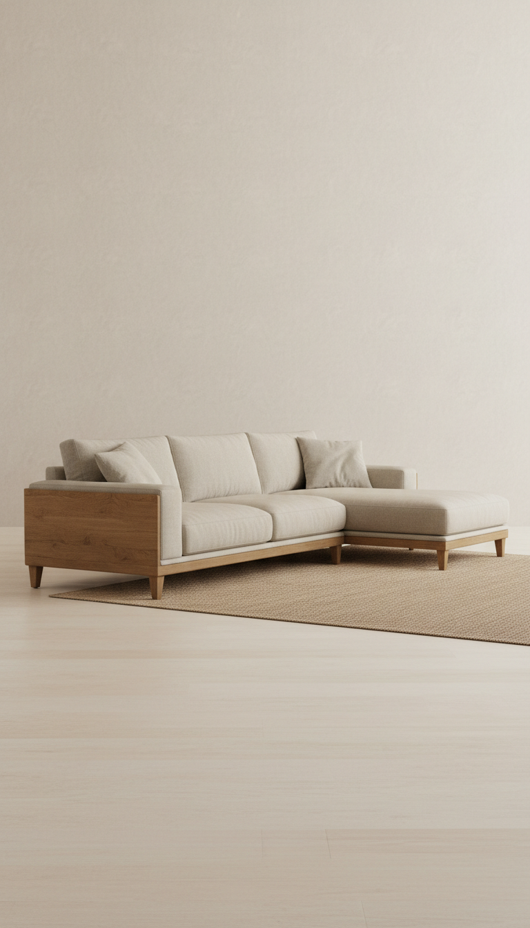 Belgian Linen Sectional Sofa