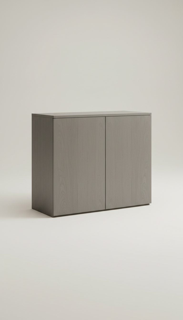 Stone Grey Storage Cabinet