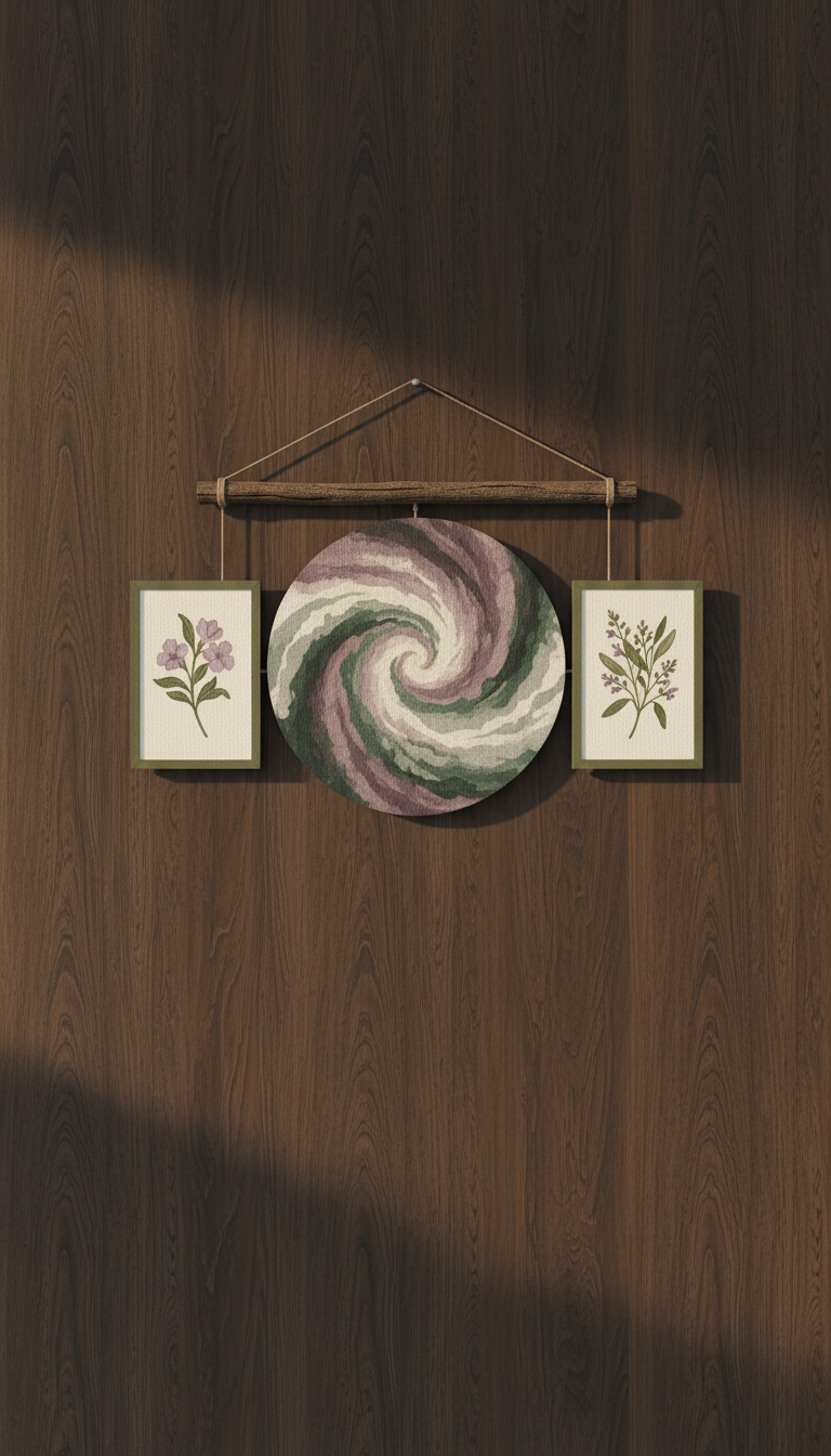 Handwoven Wall Hanging – styled in a room