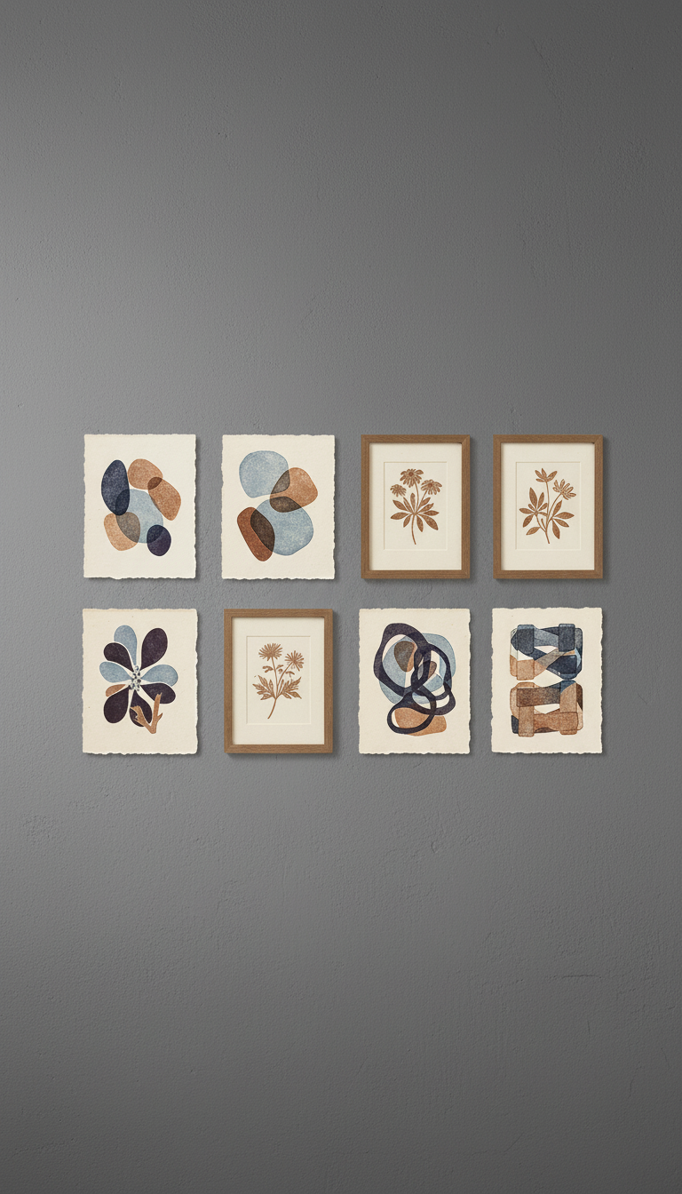 Gallery Wall Art Print Set of 3 – styled in a room