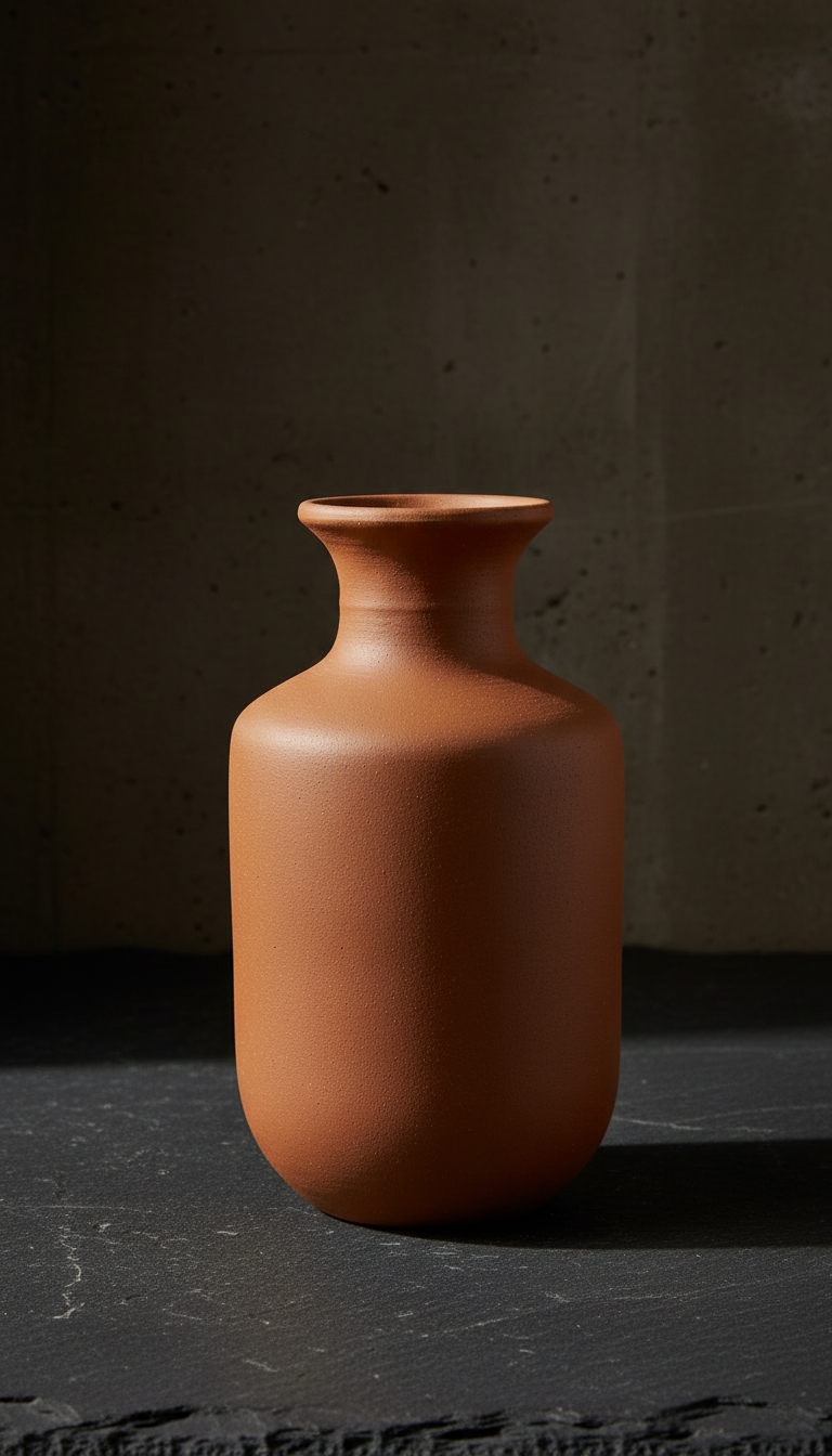 Handcrafted Terracotta Vase, view 2