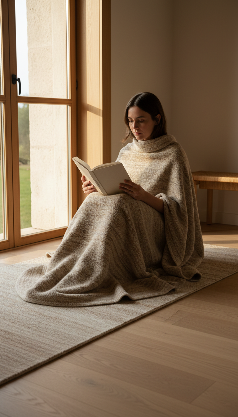 Warm Sand Wool Runner – close-up detail