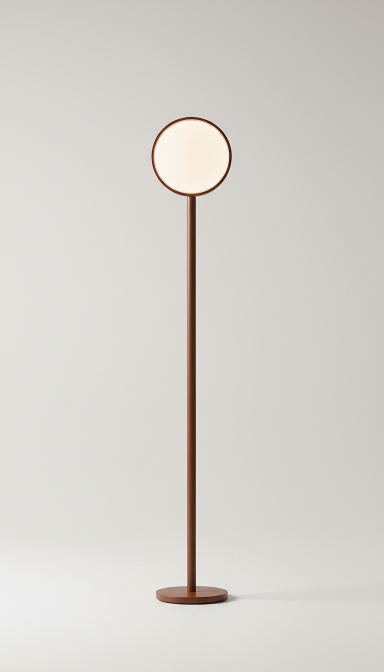 Walnut Floor Lamp