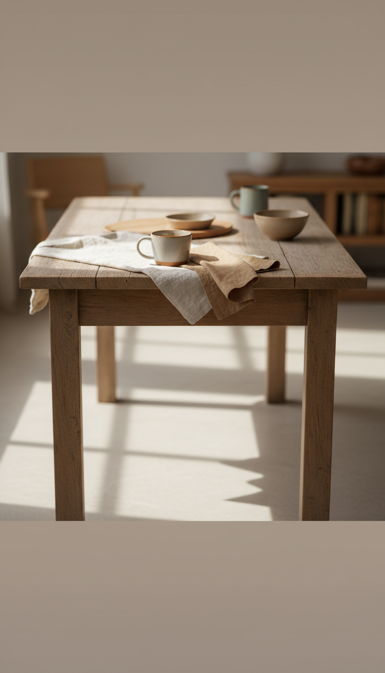 Weathered Oak Dining Table