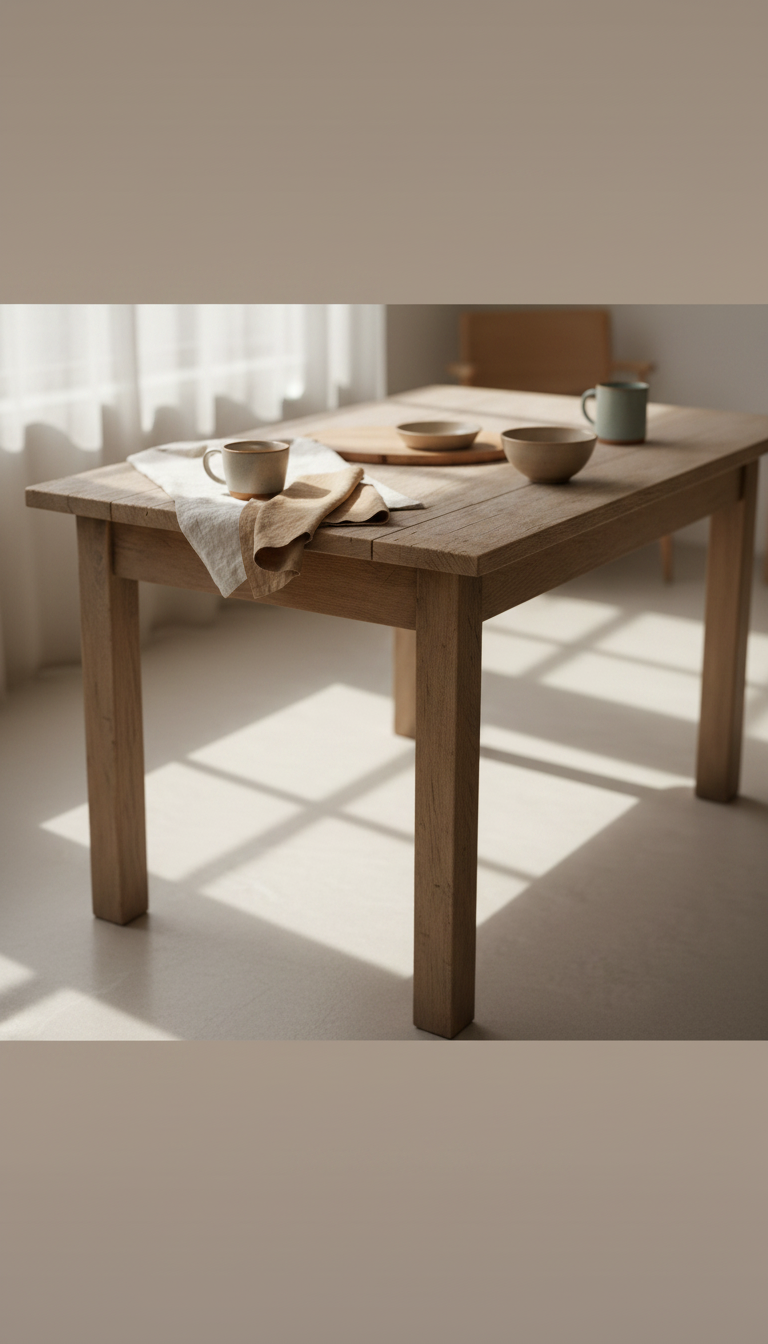 Weathered Oak Dining Table, view 2