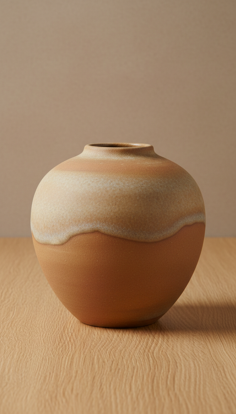 Sandstone Glazed Vase