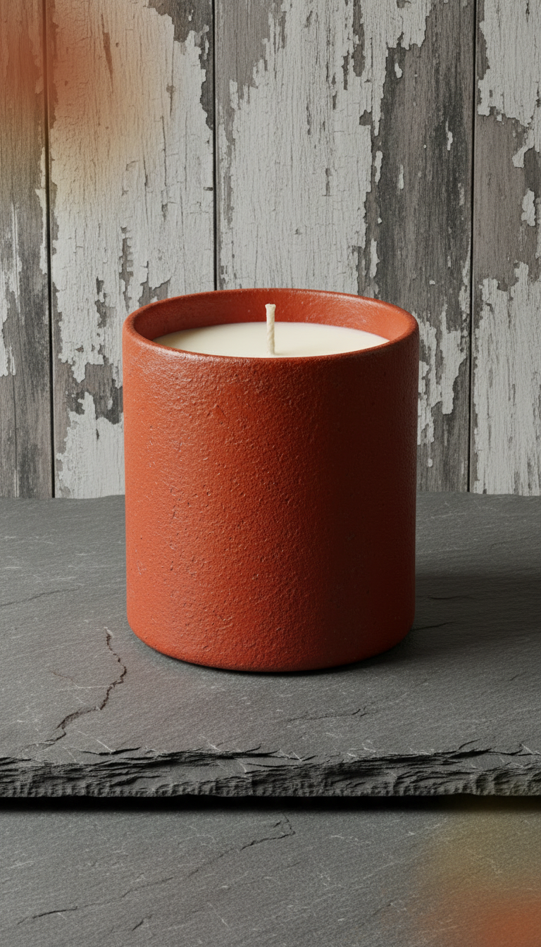 Campfire Soy Candle – styled in a room
