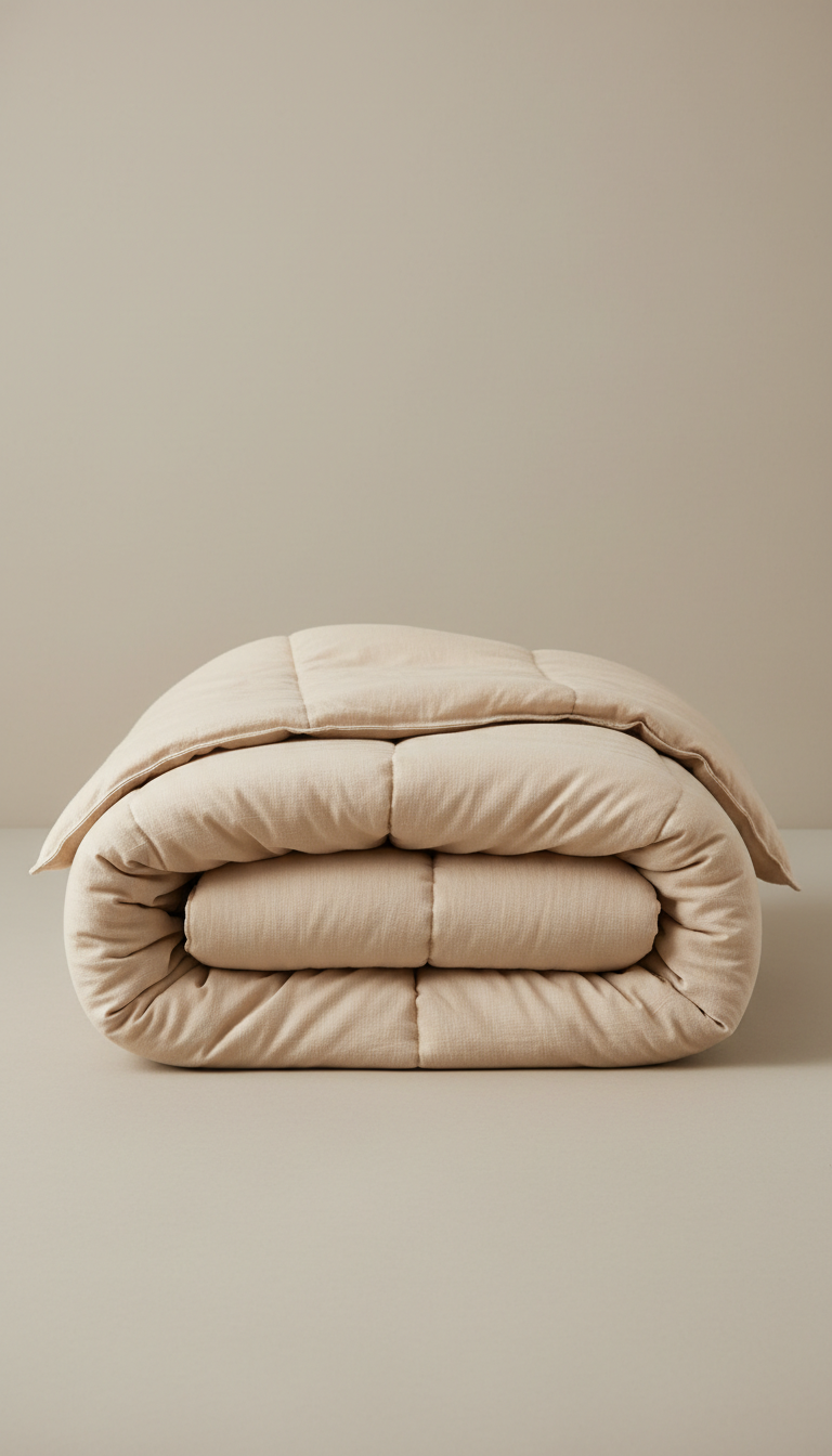 Organic Cotton Comforter – Pale Almond