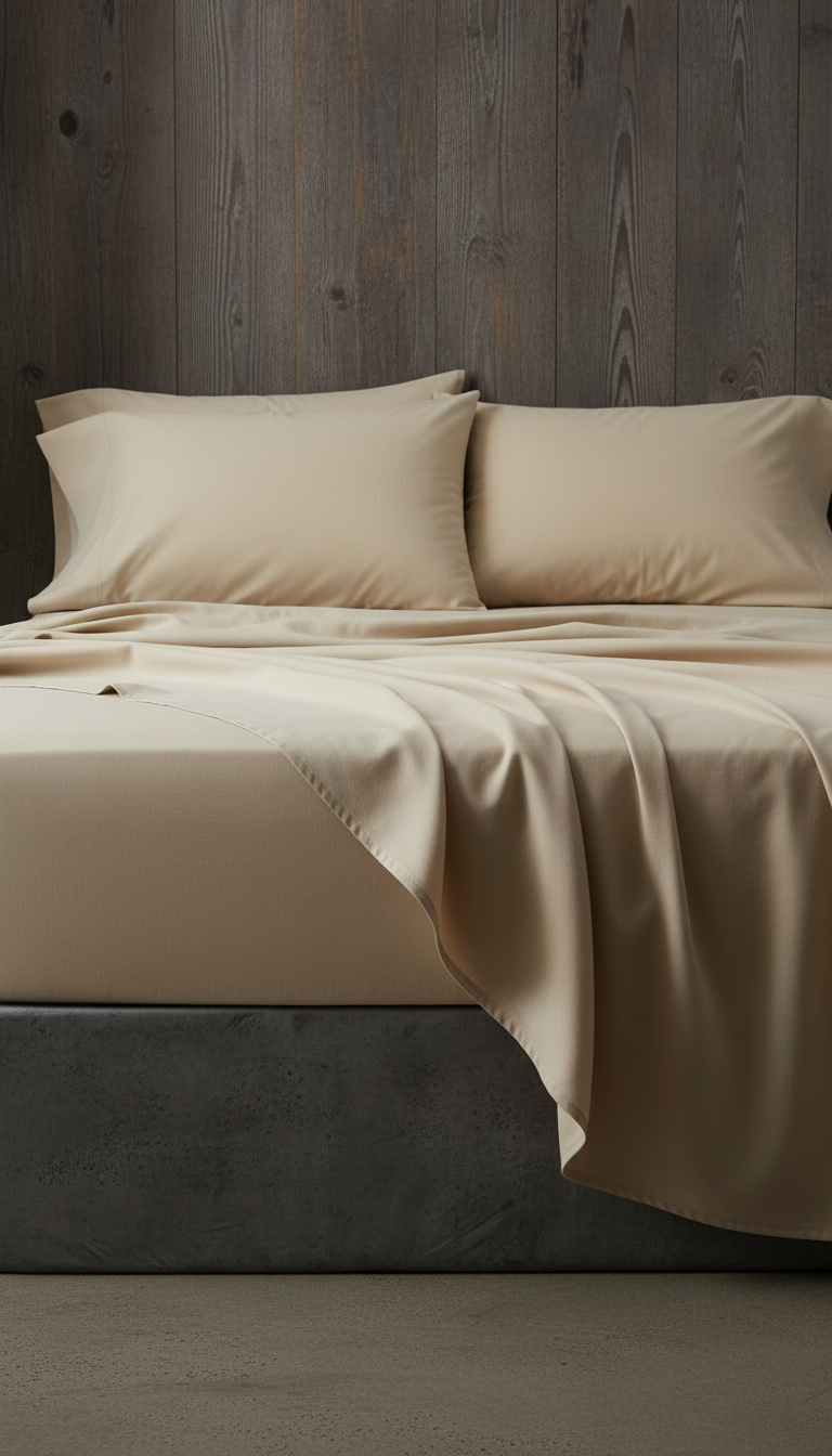 Bamboo Fibre Bedsheet Set – styled in a room