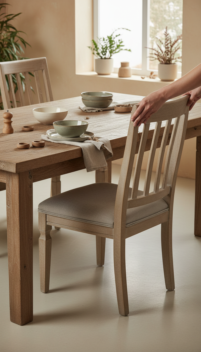 Dining Chair in Antiqued Ash, view 3
