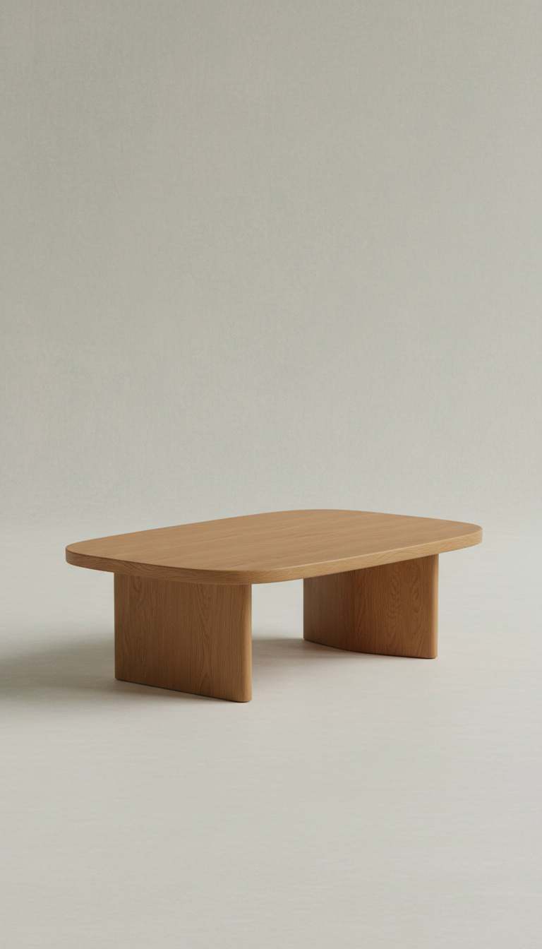 Contour Coffee Table in Matte Oak