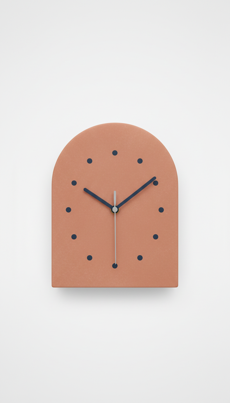 Terracotta Arch Table Clock
