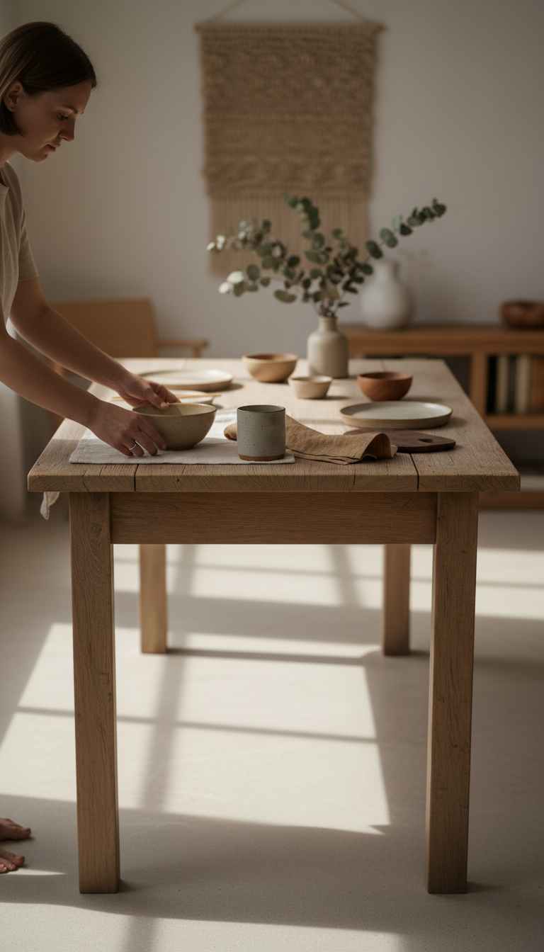 Weathered Oak Dining Table, view 3