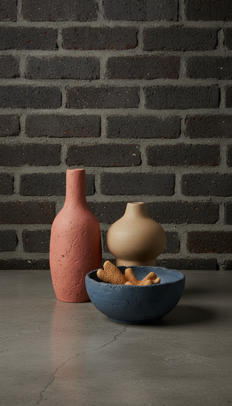 Urban Coral Ceramic Vase Set, view 2