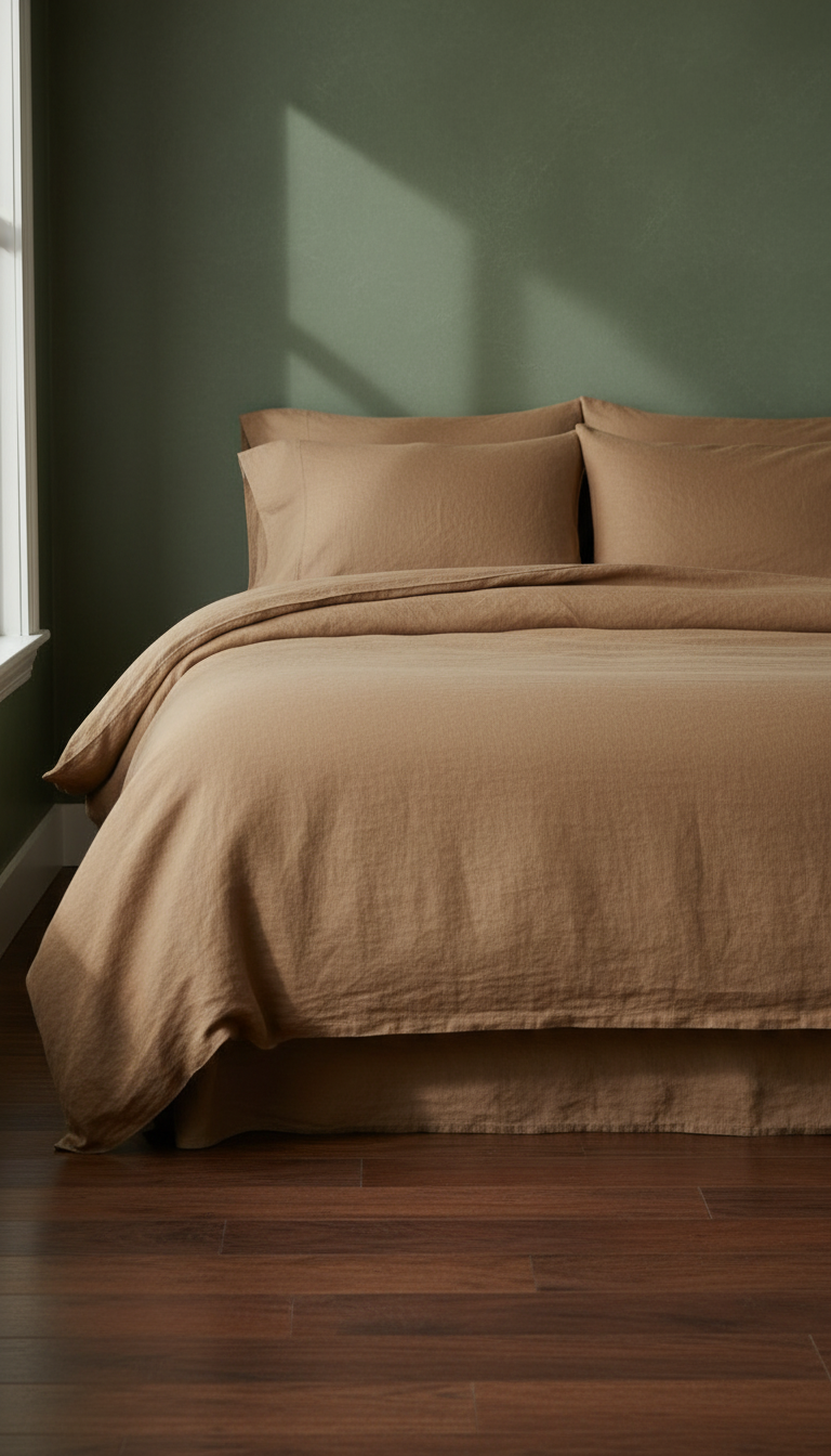 Belgian Linen Duvet Cover – styled in a room