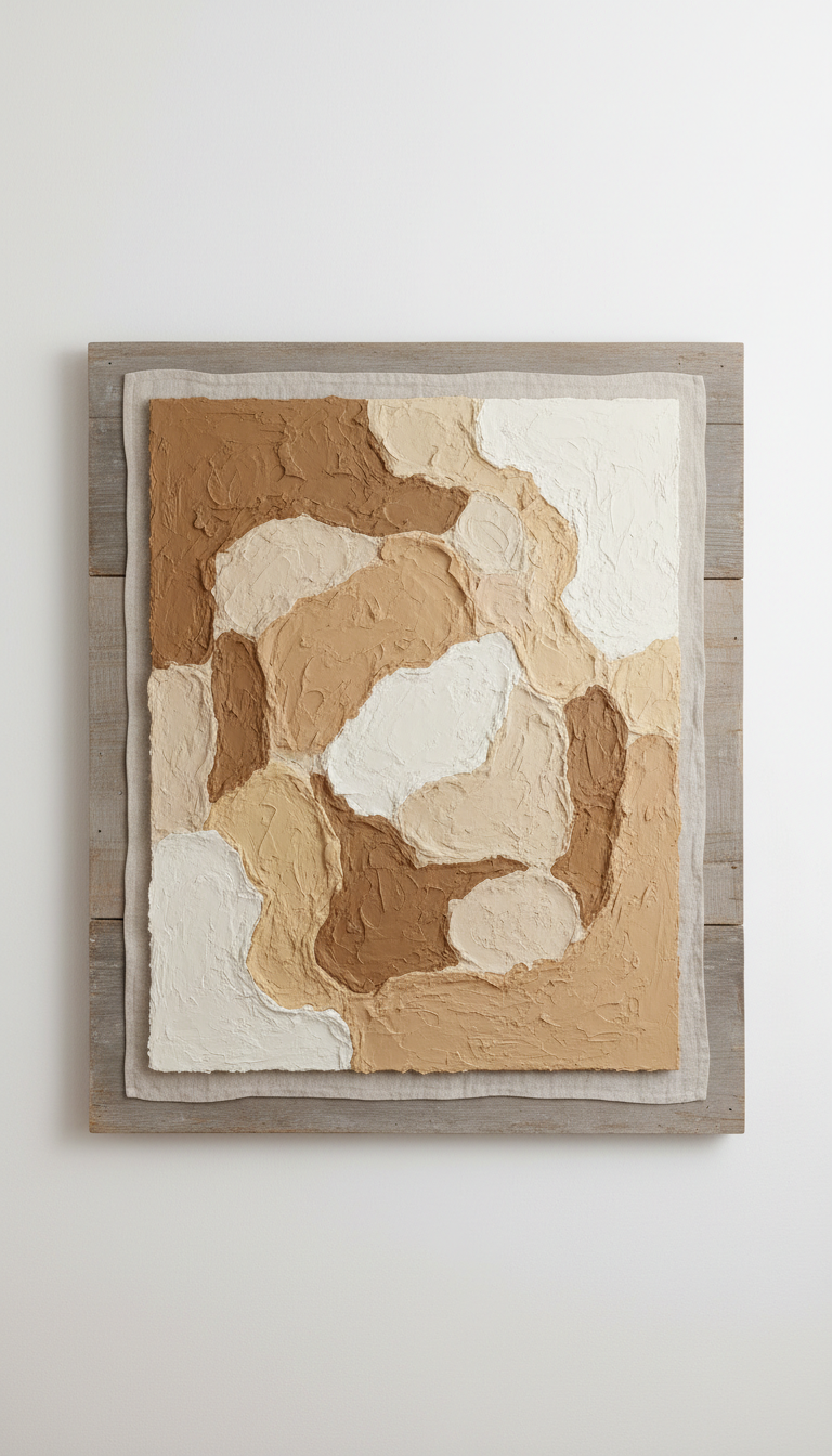 Textured Abstract Framed Wall Art