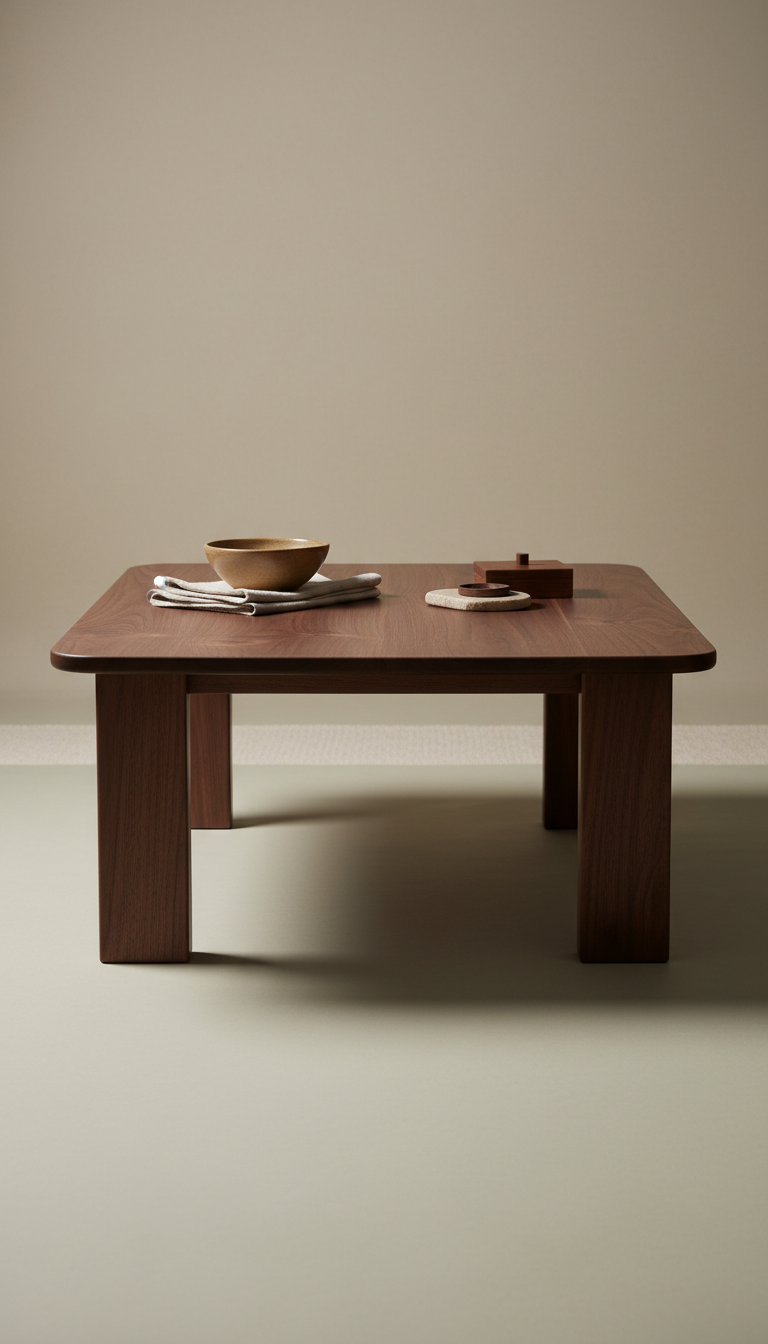 Walnut Coffee Table, Handcrafted