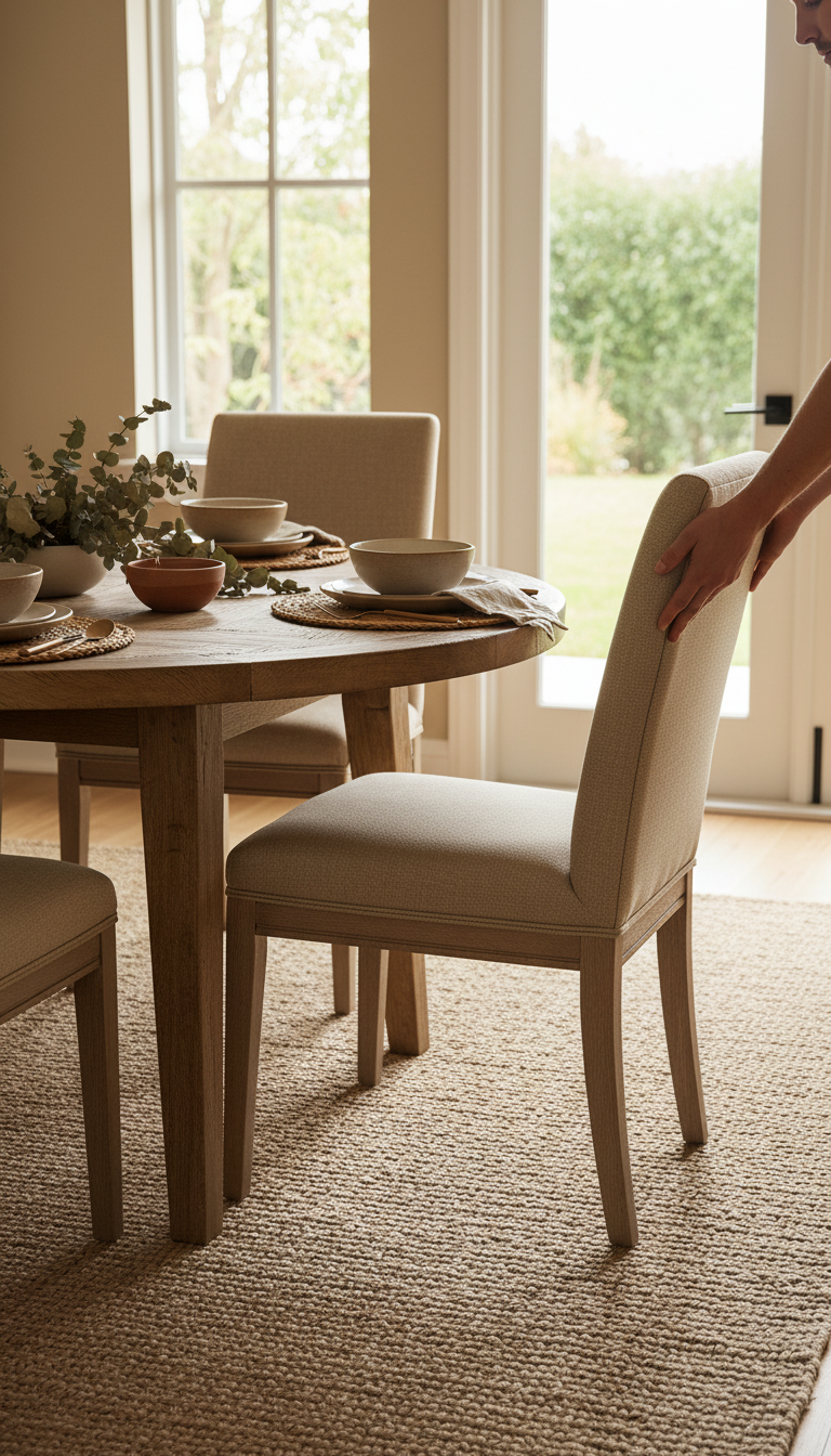 Classic Tan Dining Chair, view 3