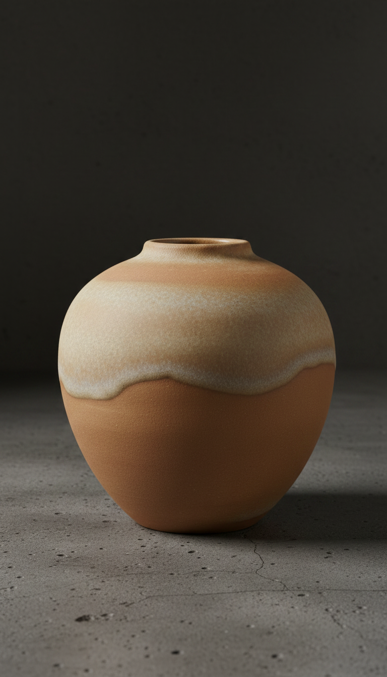 Sandstone Glazed Vase, view 2