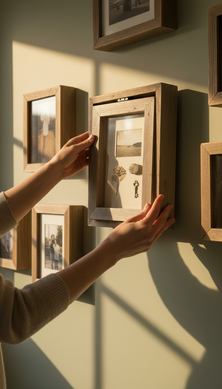 Linen Mount Photo Frame – close-up detail