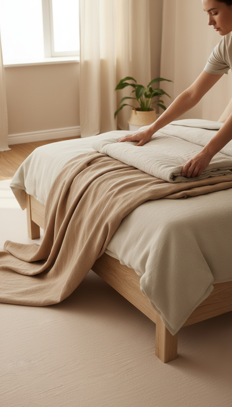 Kaya Slatted Headboard Bed – close-up detail