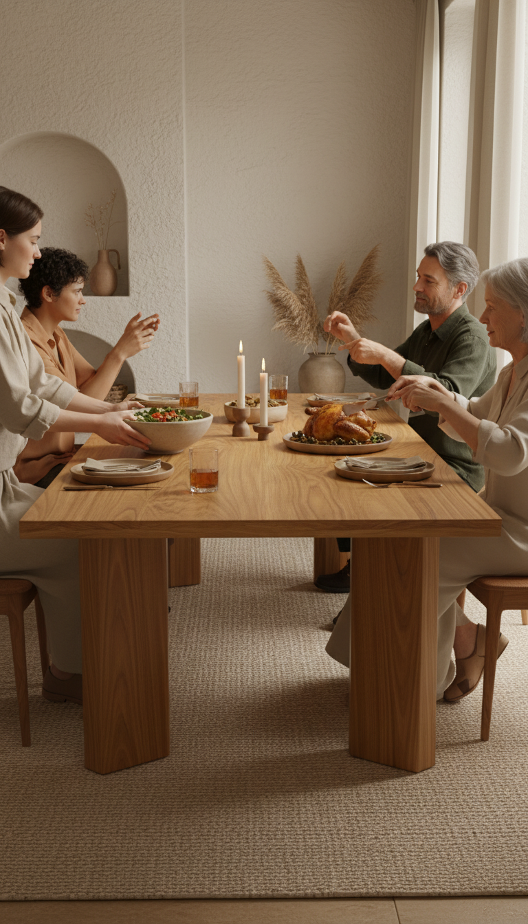 Teak Wood Dining Table, view 3