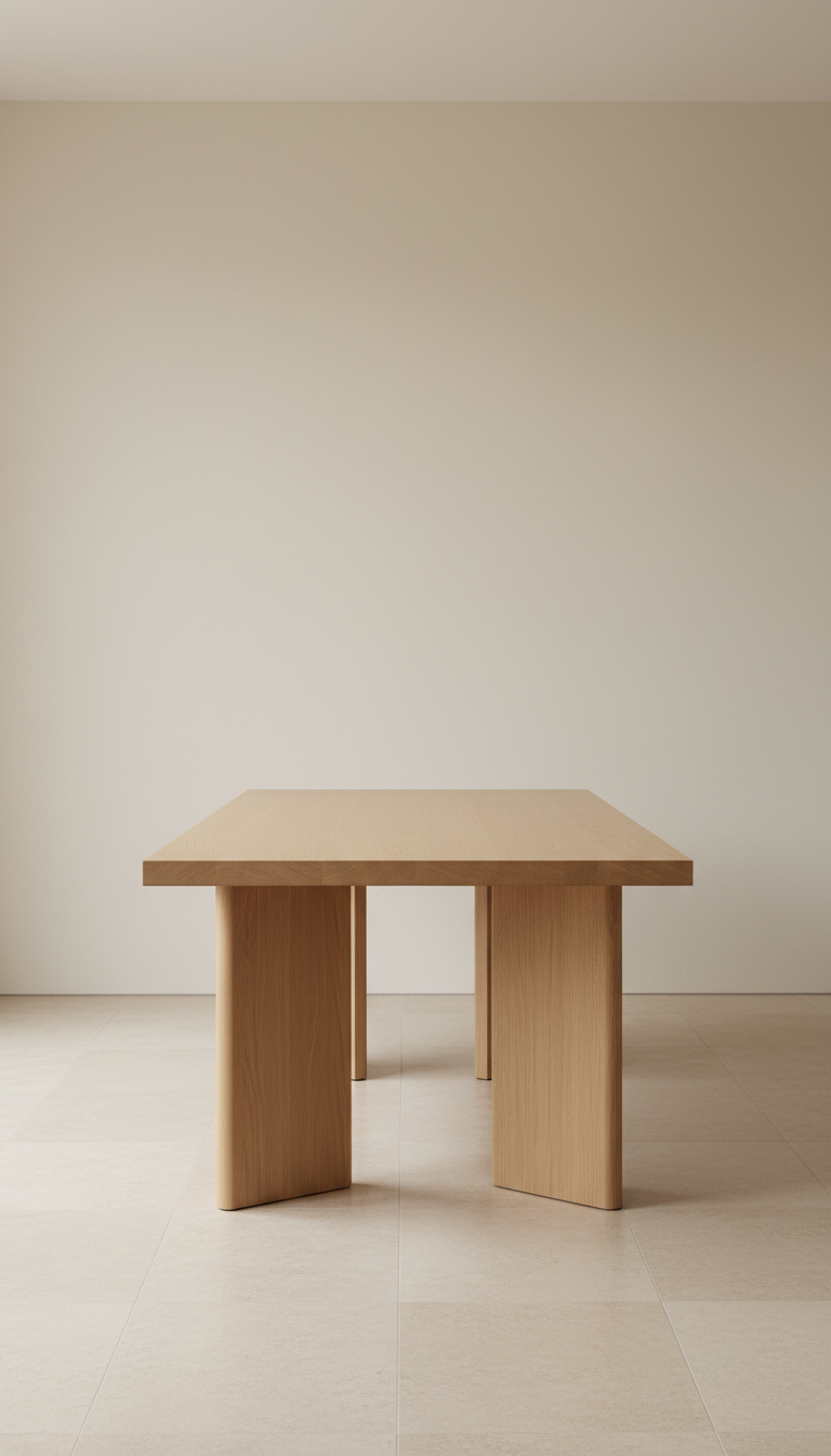 Architectural Pedestal Dining Table